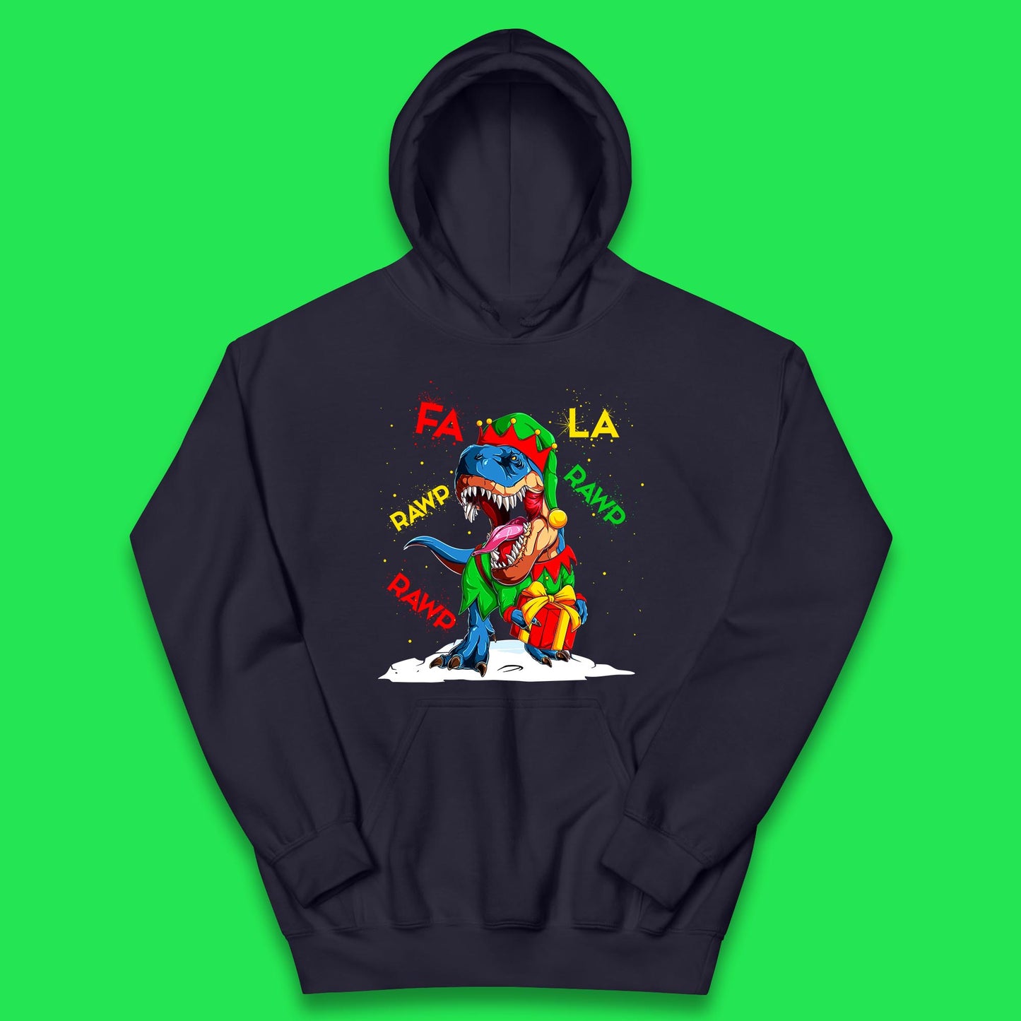 christmas dinosaur hoodie