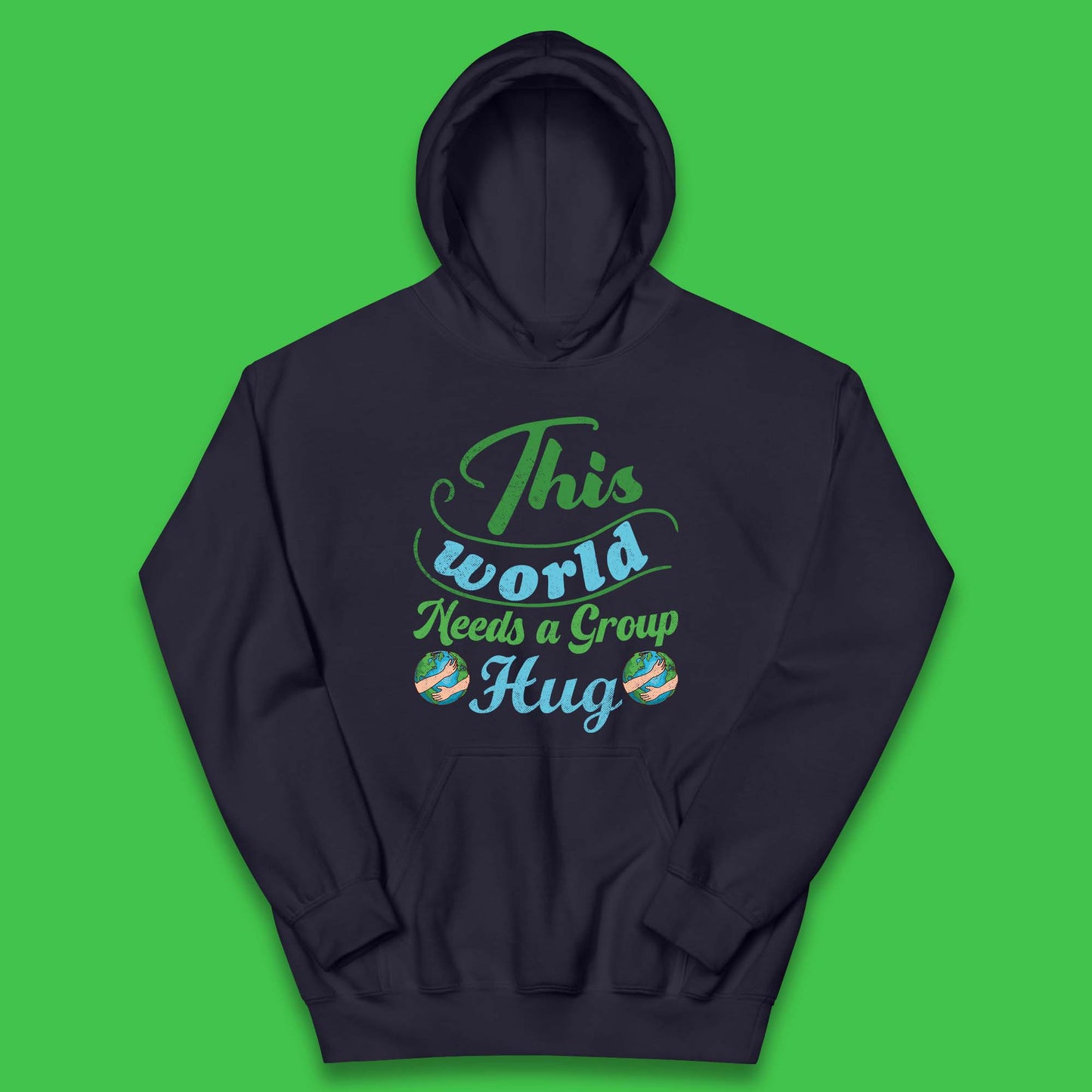 This World Needs A Group Hug Kids Hoodie