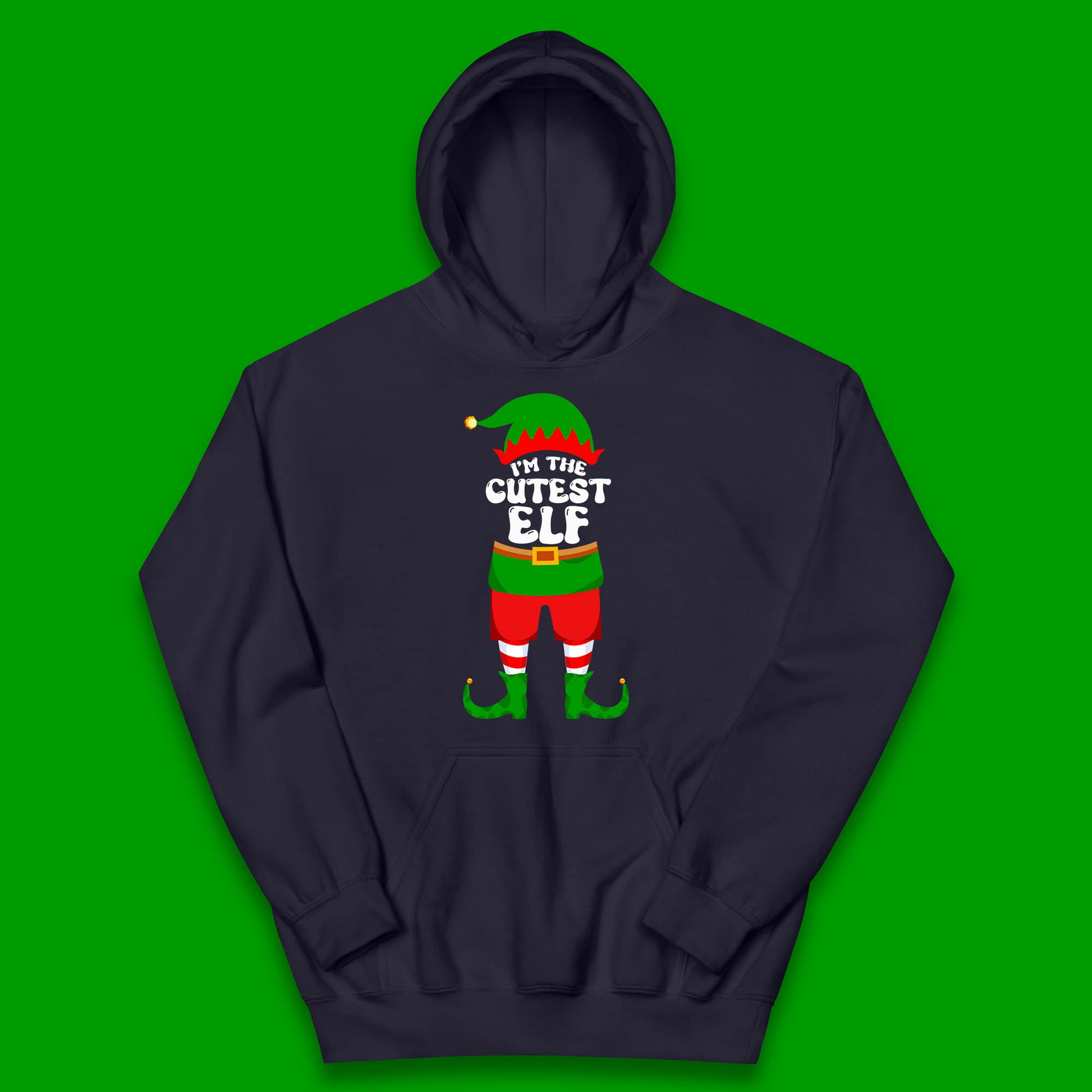 i'm the cutest elf christmas hoodie