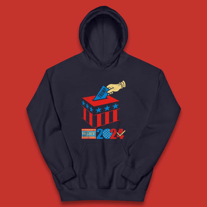 Trump President 2024 Donald Trump Campaign Vote For Trump Take America Back Kids Hoodie