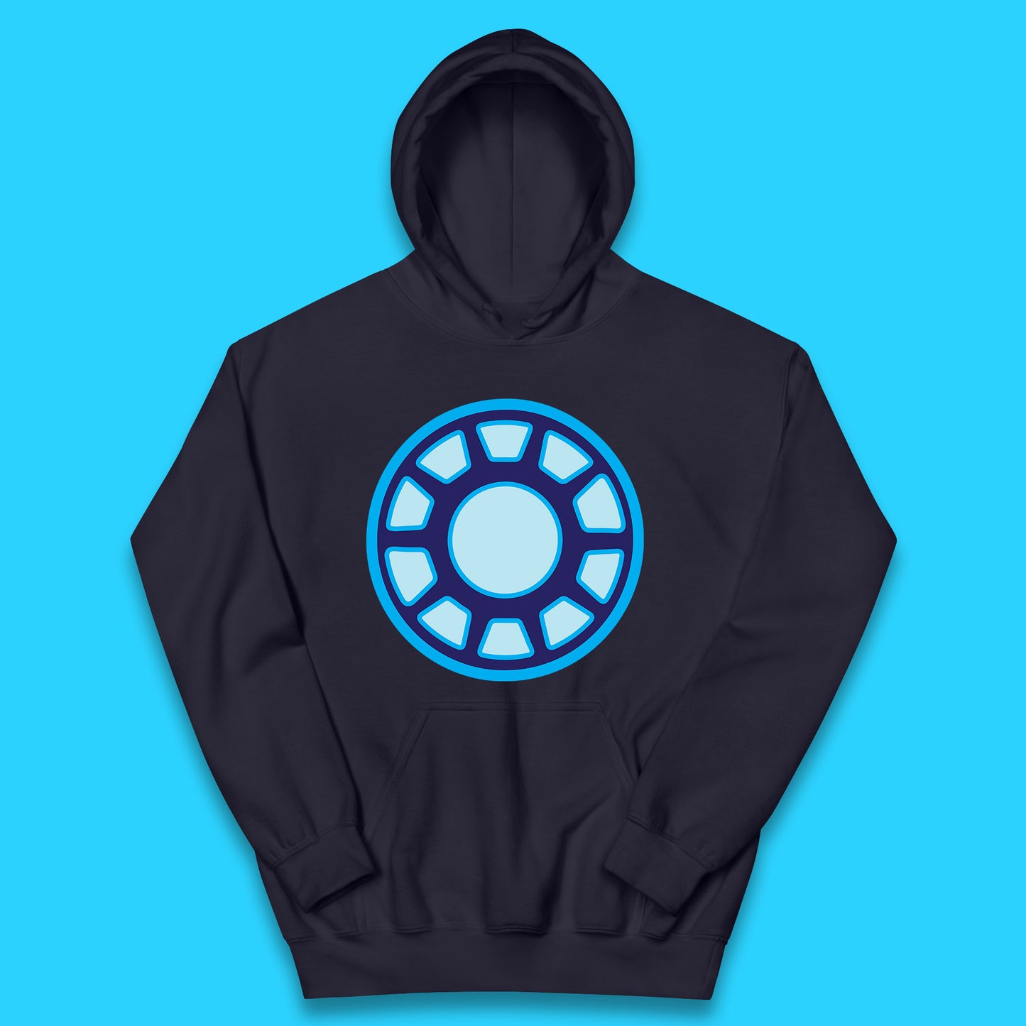 Iron Man Logo Superhero Iron Man ARC Reactor Hook Loop Tactics Morale Tony Stark Avengers Movie Kids Hoodie