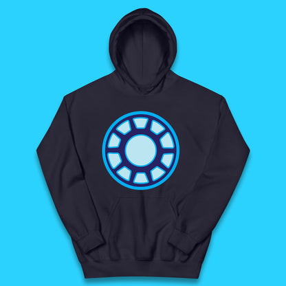 Iron Man Logo Superhero Iron Man ARC Reactor Hook Loop Tactics Morale Tony Stark Avengers Movie Kids Hoodie