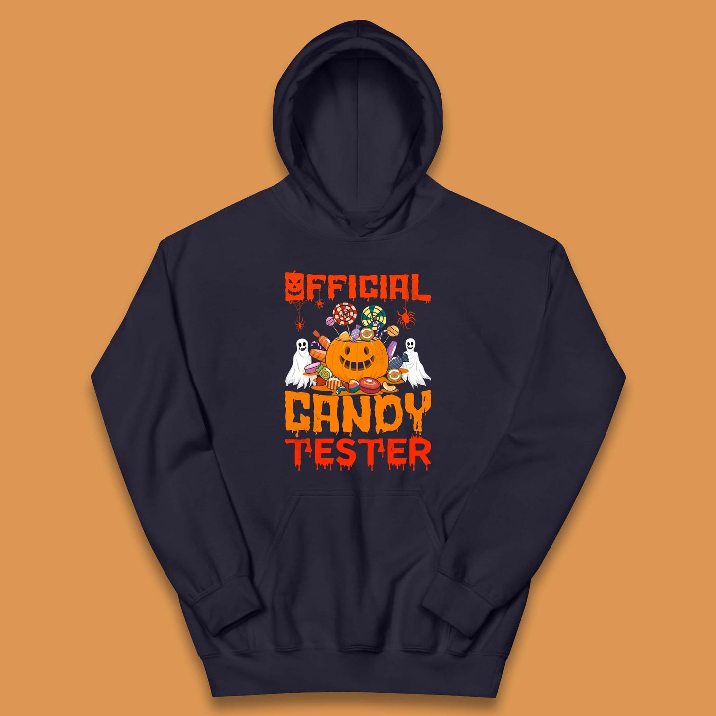 Official Candy Tester Halloween Trick Or Treat Funny Halloween Party Kids Hoodie