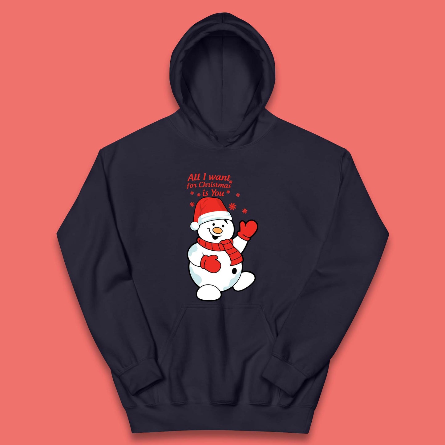 Snowman Christmas Kids Hoodie