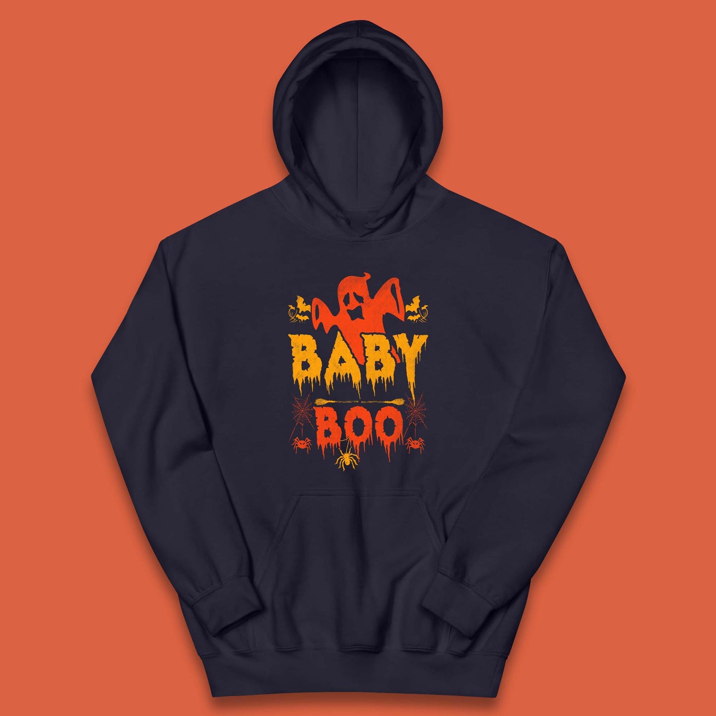Baby Boo Happy Halloween Spooky Funny Baby Boo Ghost Kids Hoodie
