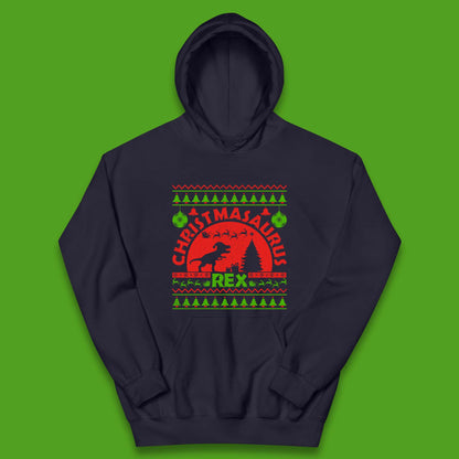 Christmasaurus Rex Kids Hoodie