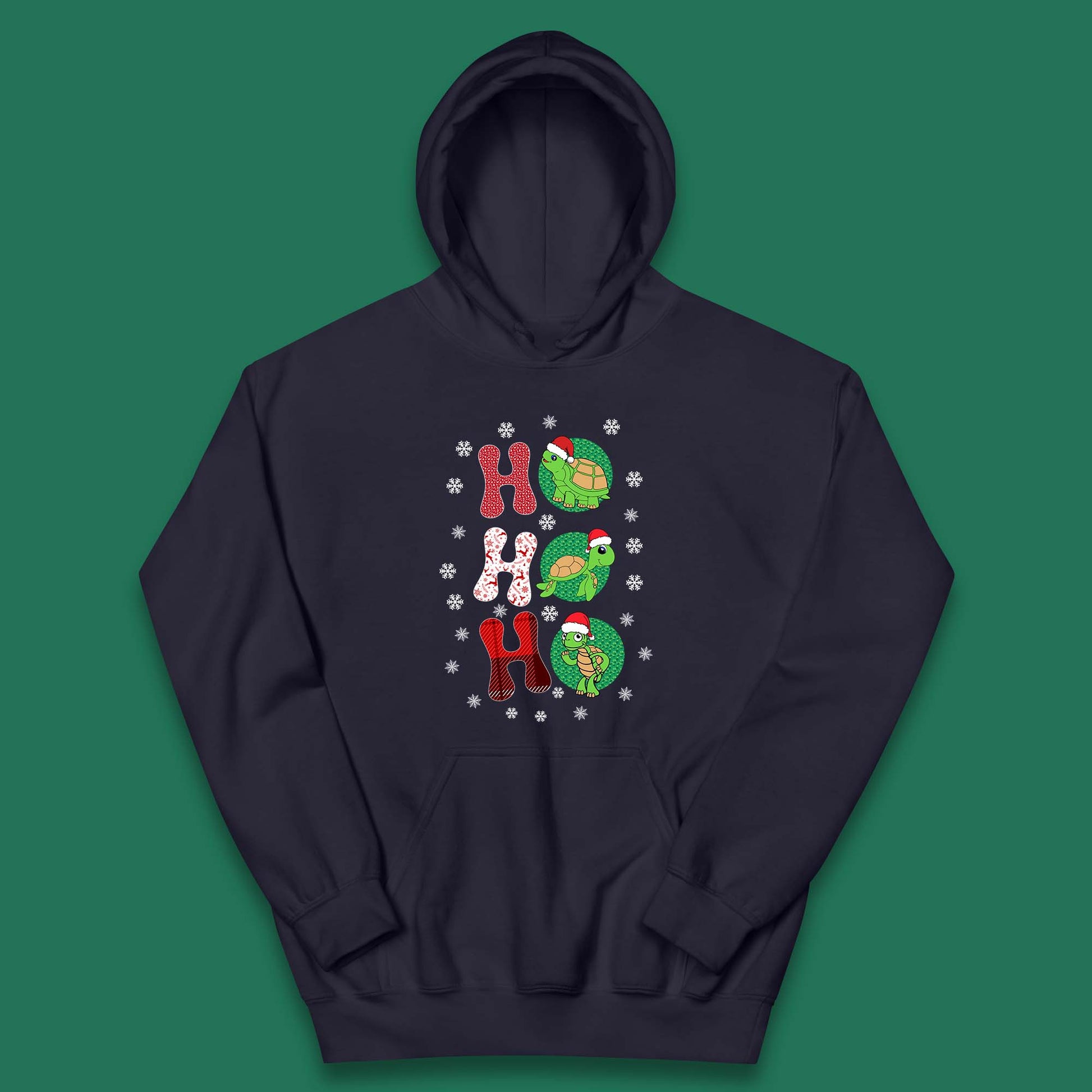 turtles santa kids hoodie