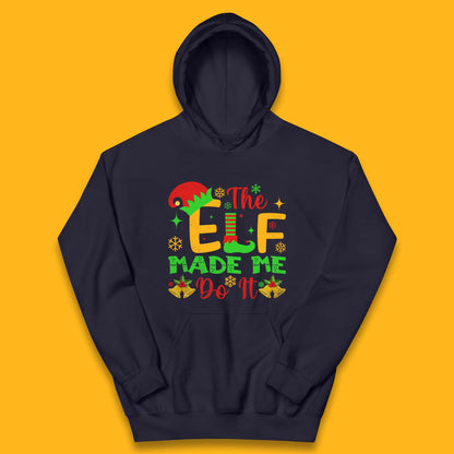 the elf made me do it christmas hoodie