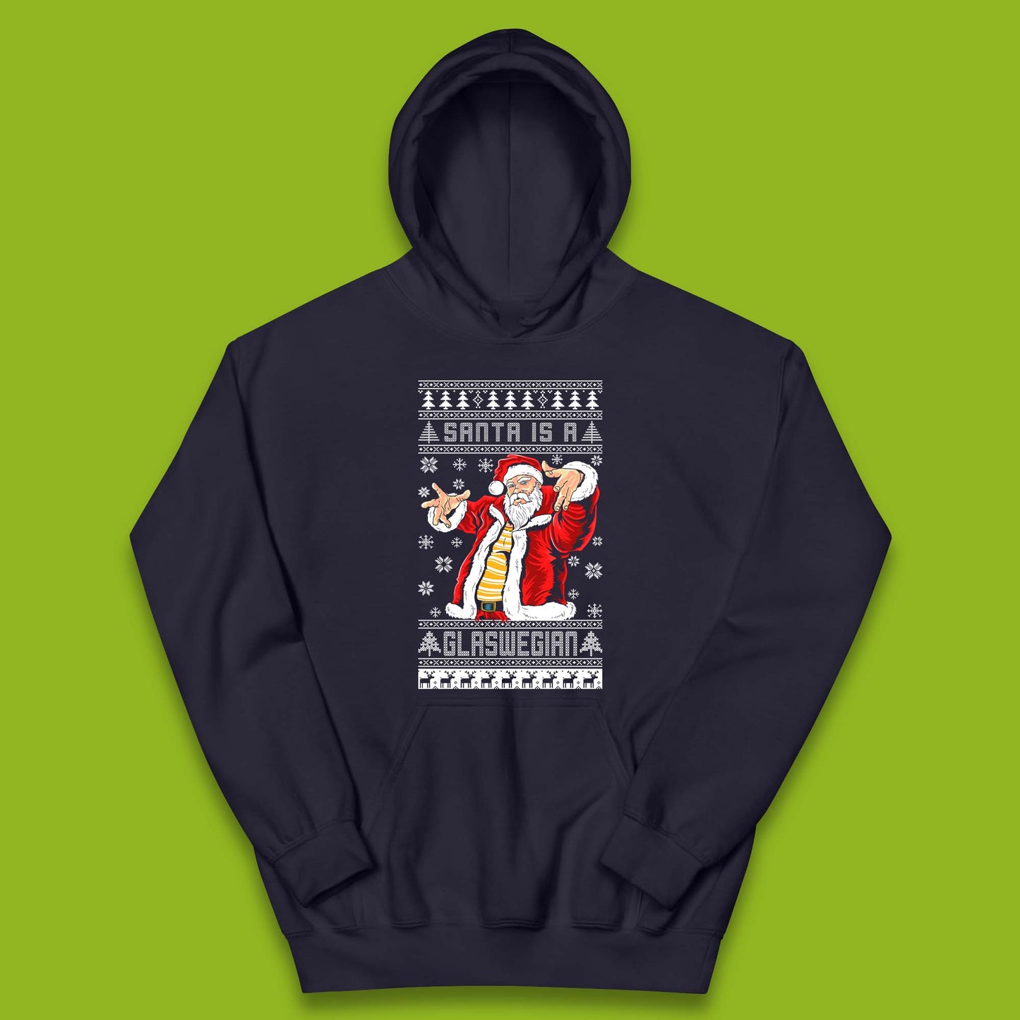Santa Is A Glaswegian Christmas Kids Hoodie