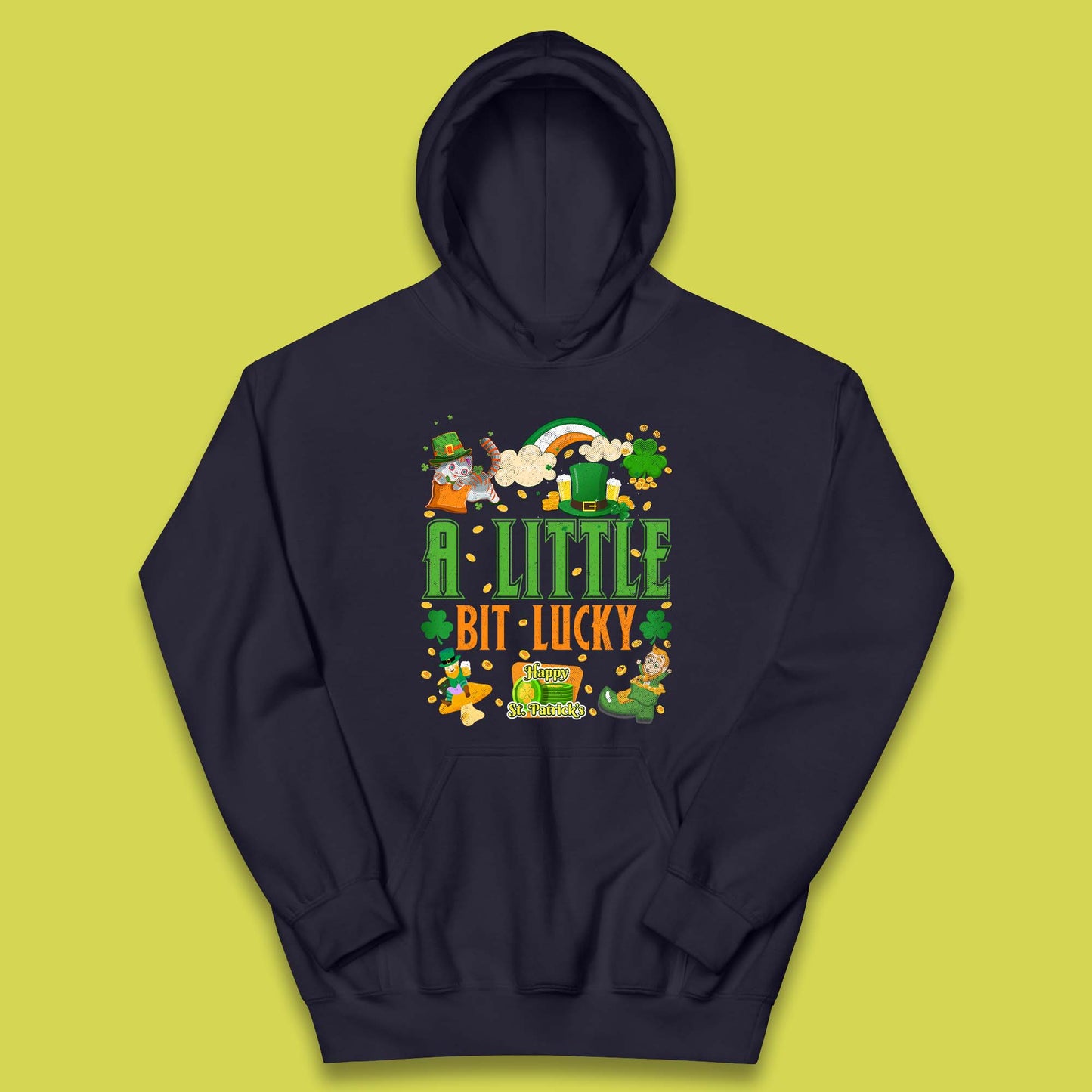 A Little Bit Lucky St. Patrick's Kids Hoodie