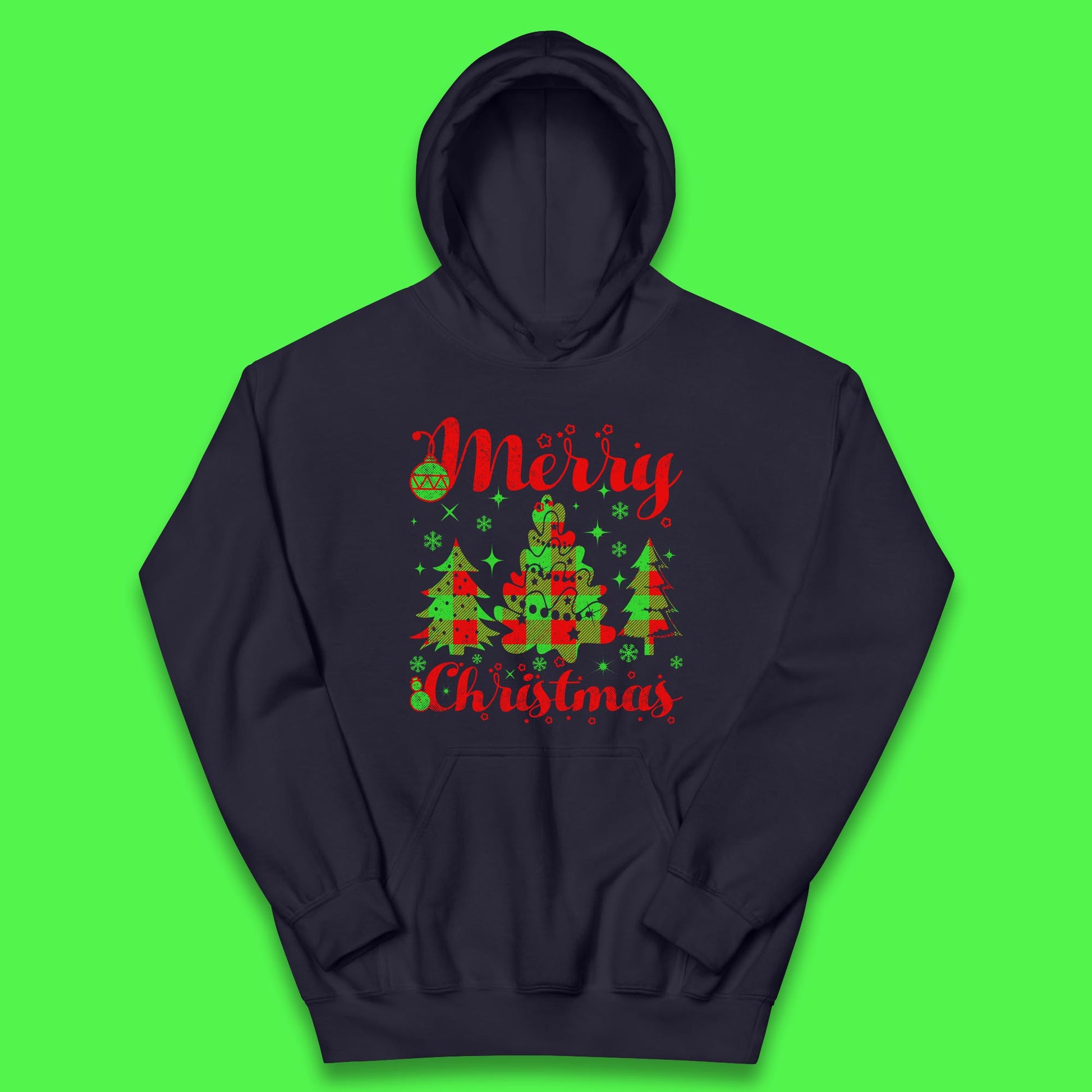 merry christmas trees hoodie