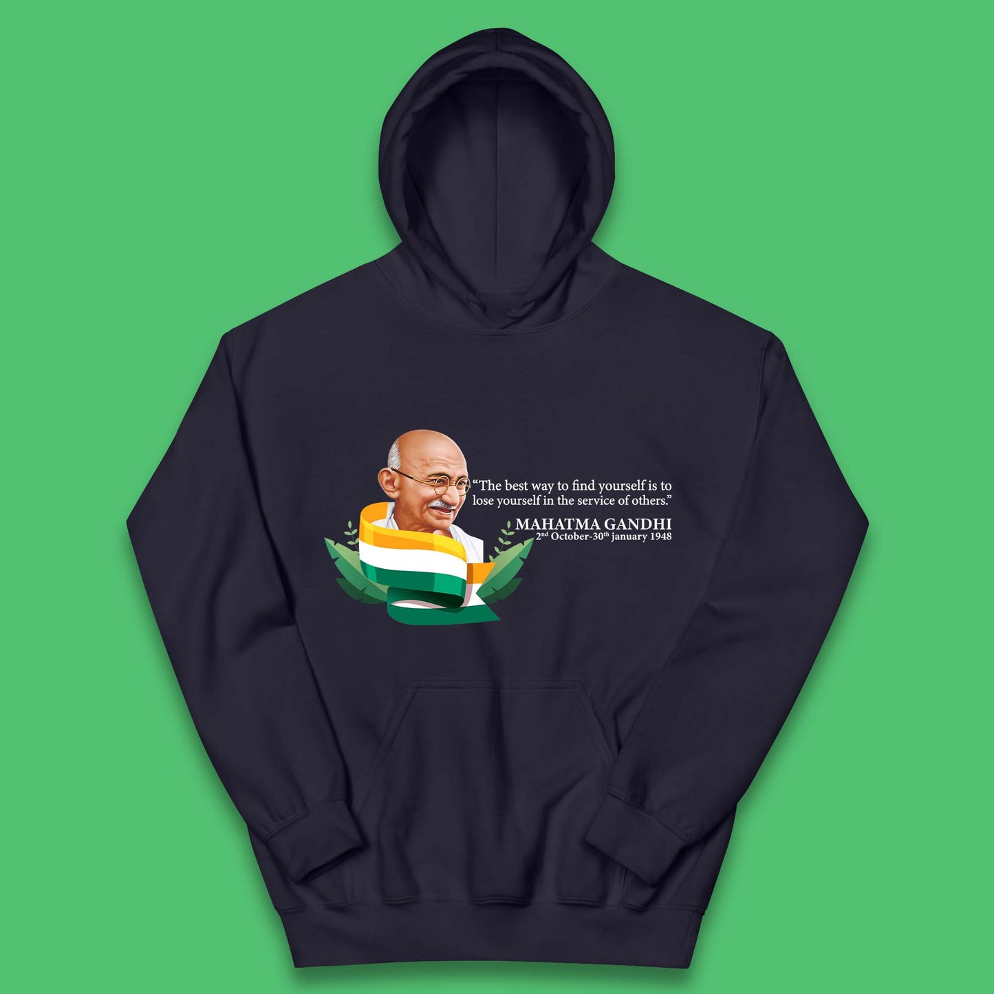 Mahatma Gandhi Quotes Kids Hoodie