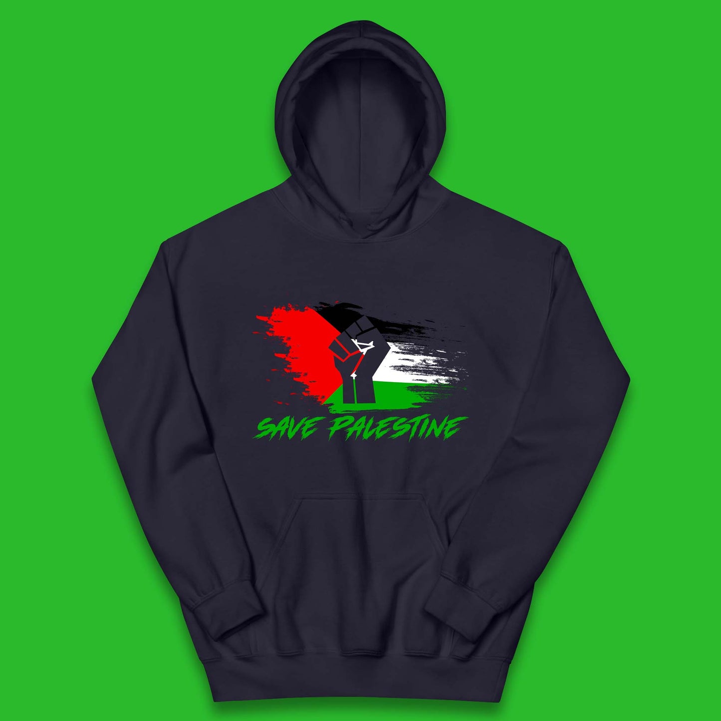 Save Palestine Freedom Protest Fist Palestine Flag Stand With Palestine Support Palestine Kids Hoodie