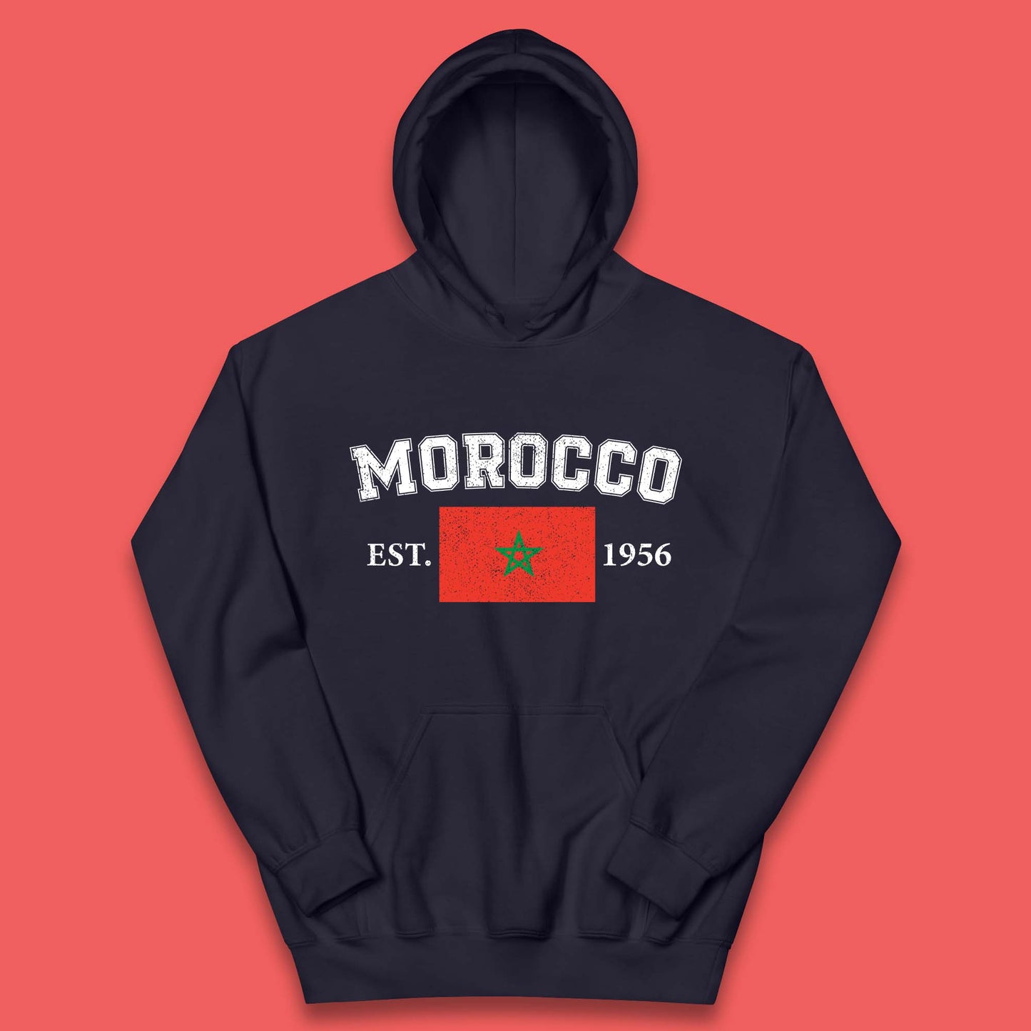 Morocco Est 1956 Kids Hoodie