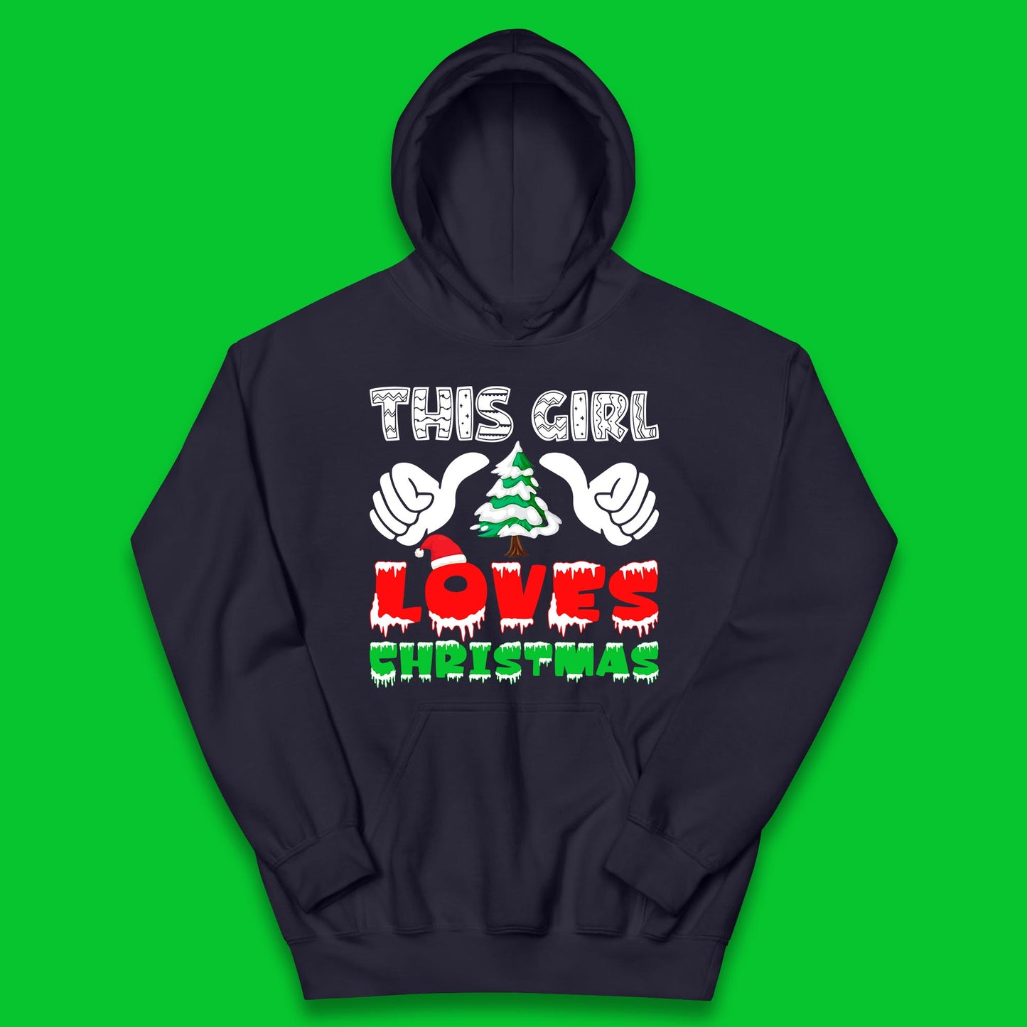 this girl loves christmas hoodie