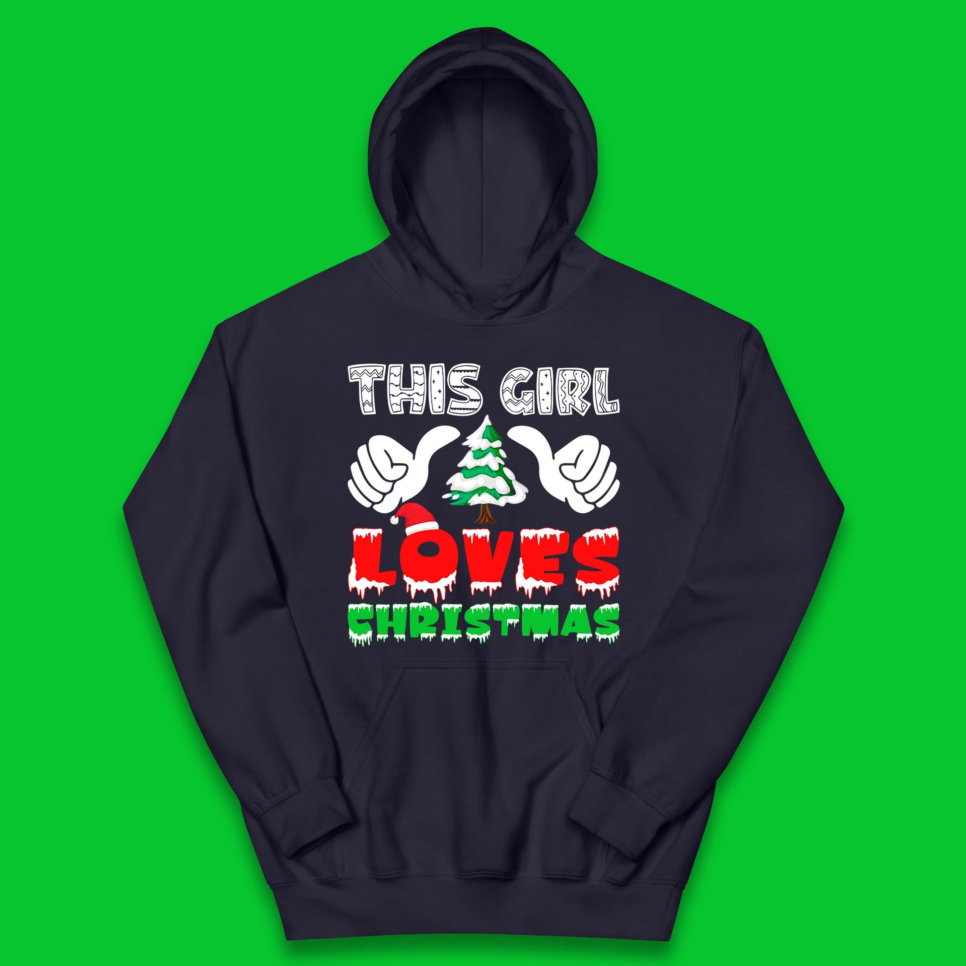 this girl loves christmas hoodie