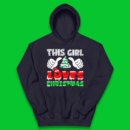 this girl loves christmas hoodie