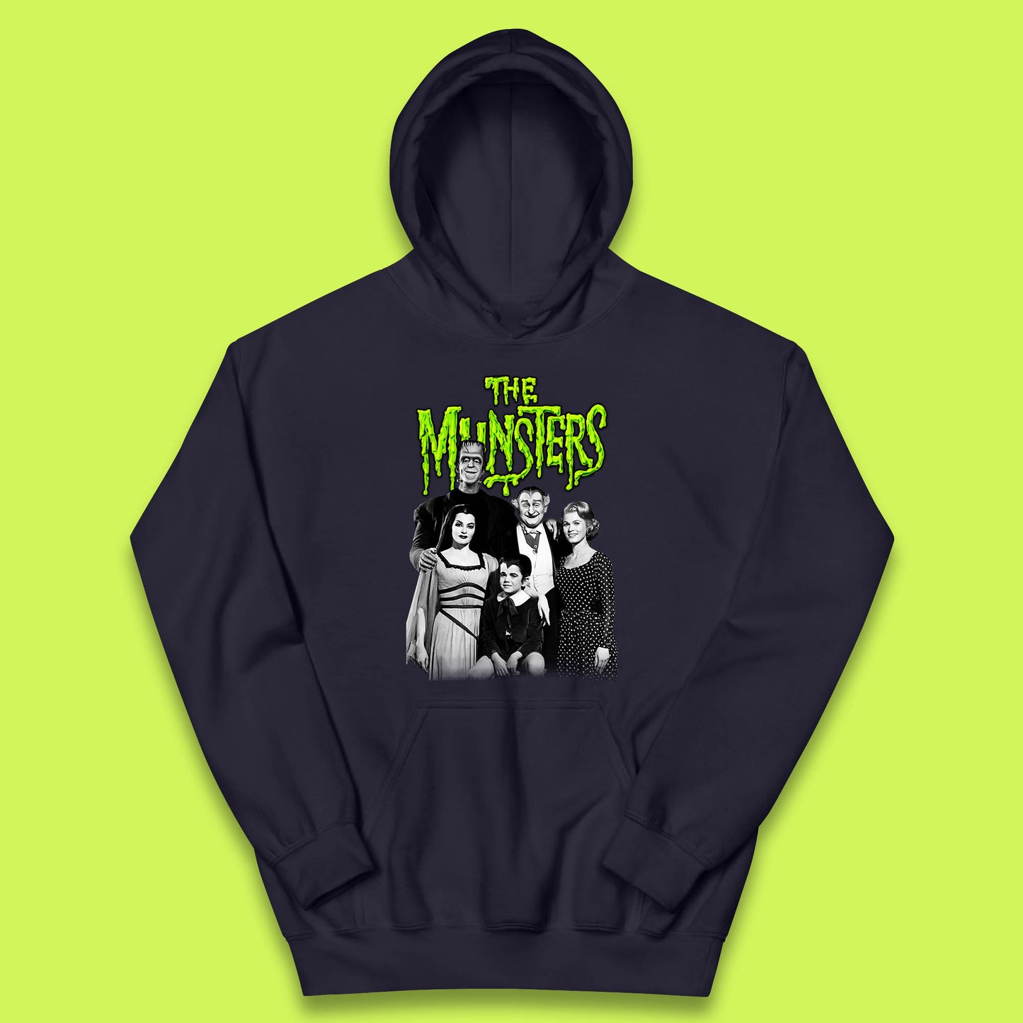 Vintage The Munsters Family TV Series Halloween Frankenstein Horror Scary Kids Hoodie