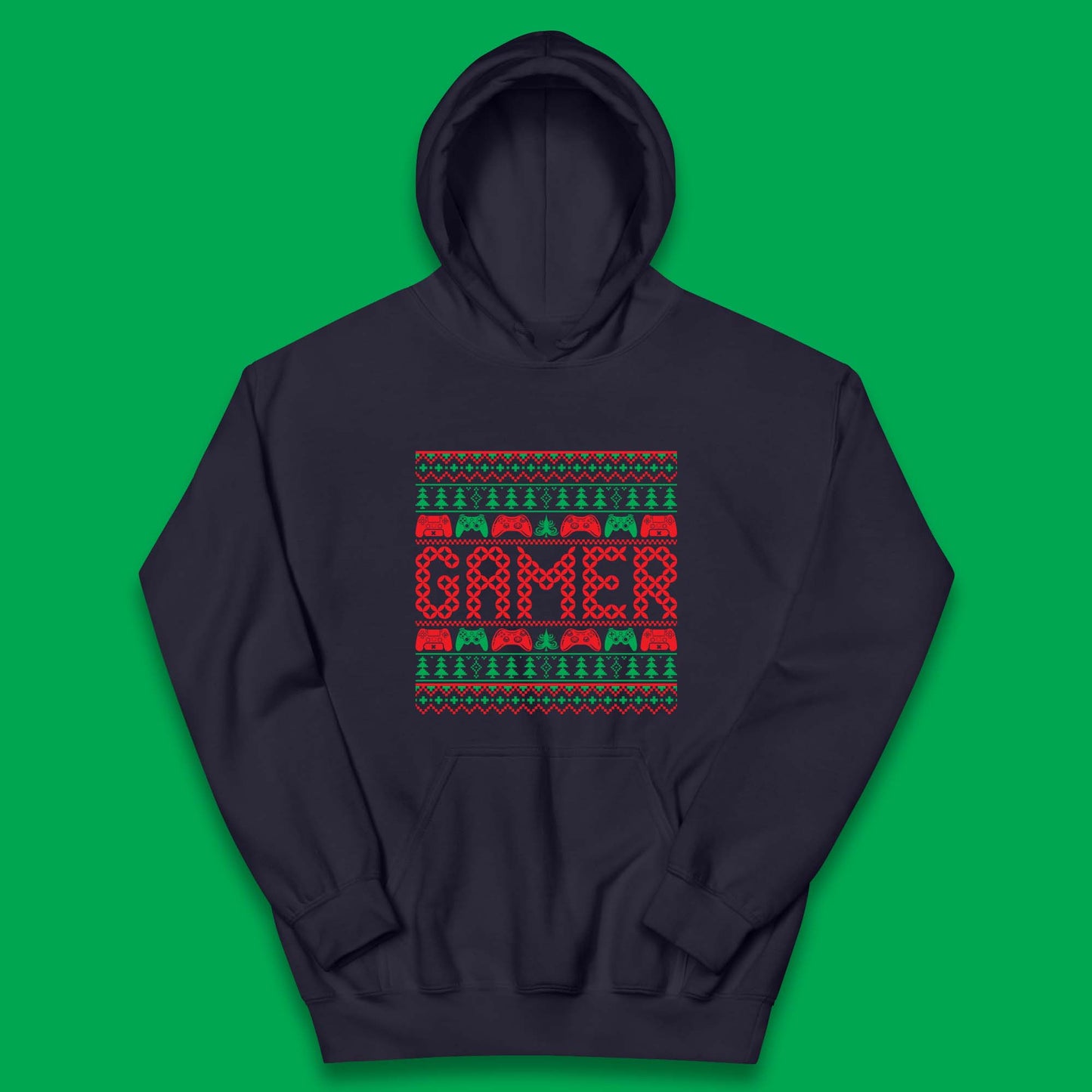 christmas game controller hoodie