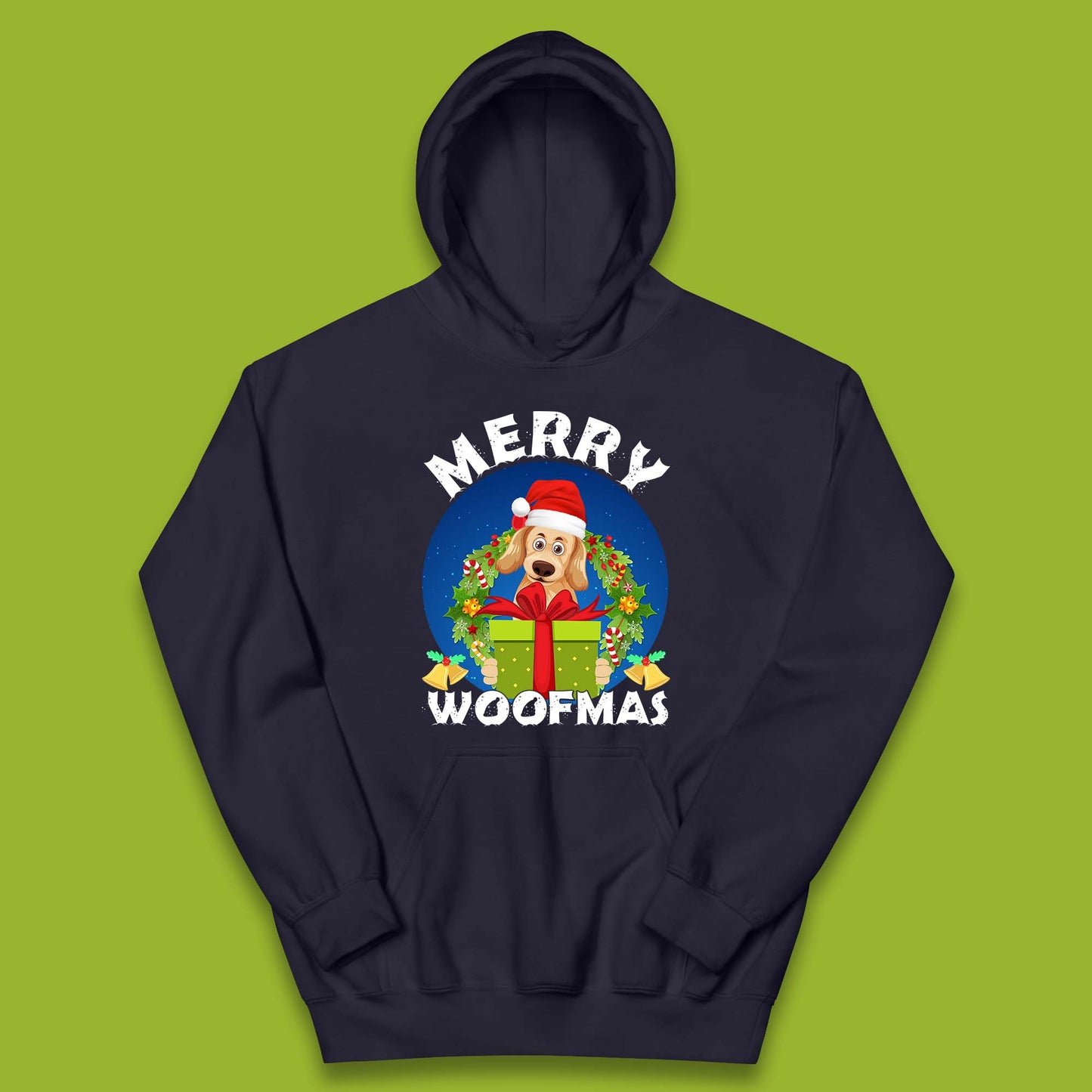merry woofmas christmas golden retriever dog hoodie