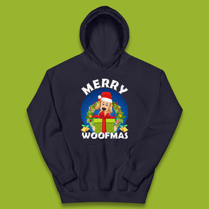 merry woofmas christmas golden retriever dog hoodie