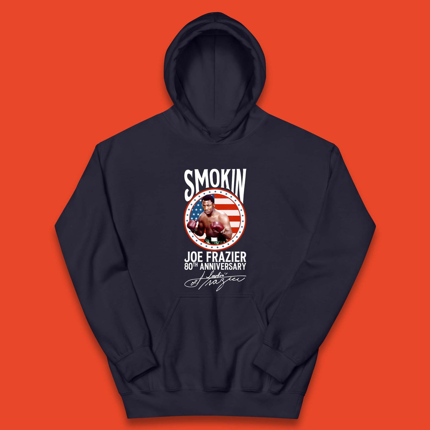 Smokin Joe Frazier 80th Anniversary Kids Hoodie