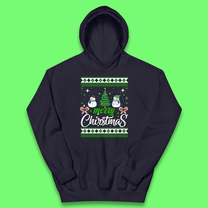 merry christmas snowman hoodie