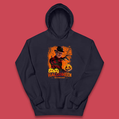 Halloween The Horror Night Freddy Krueger Horror Movie Character Serial Killer Kids Hoodie