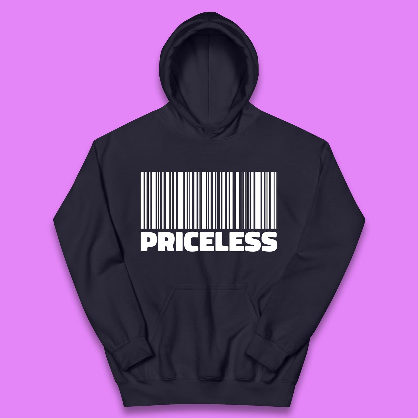 Scan For Priceless Barcode Funny Label Inspirational Empowerment Kids Hoodie