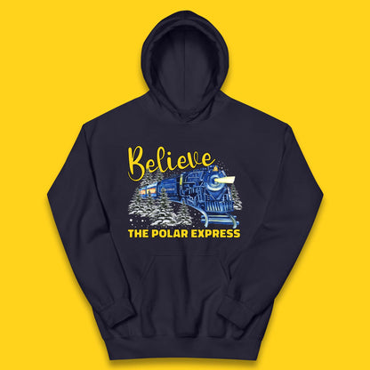 Believe The Polar Express Christmas Train Kids Hoodie