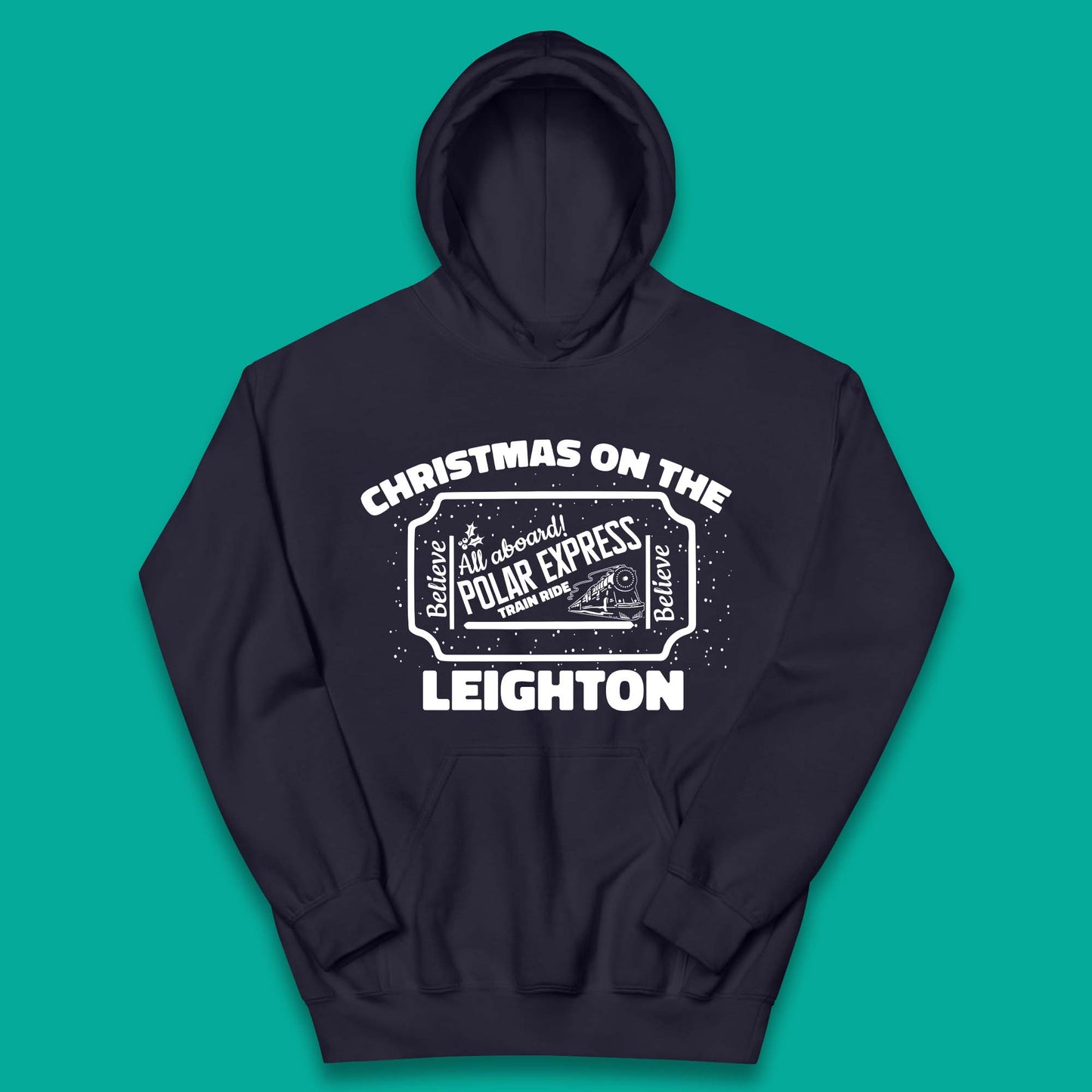 Polar Express Christmas Train Kids Hoodie