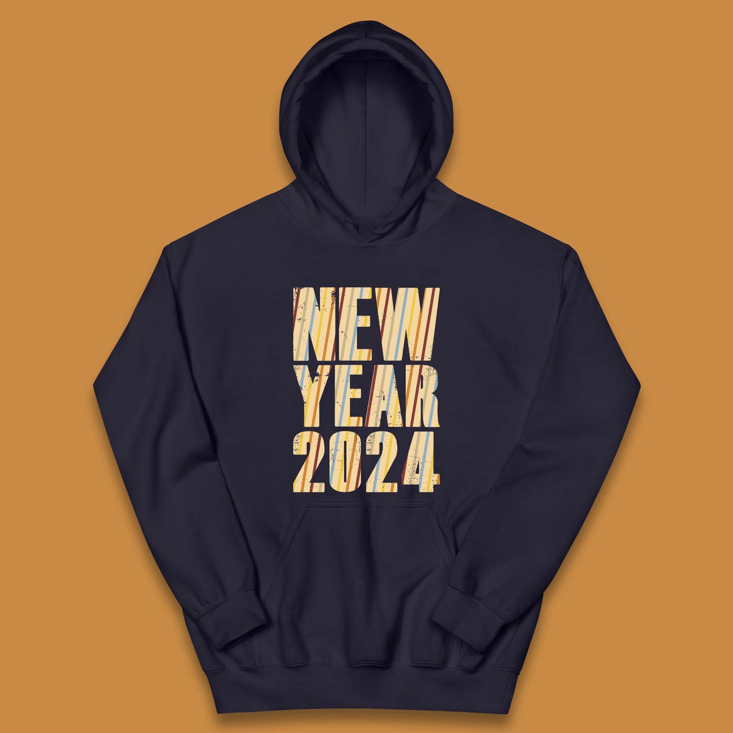 Retro Style New Year 2024 Kids Hoodie