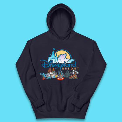 Retro Disneyland Resort Happiest Place on Earth Disneyland Parks Disney 100 Years Of Wonder Disneyland Family Trip Kids Hoodie