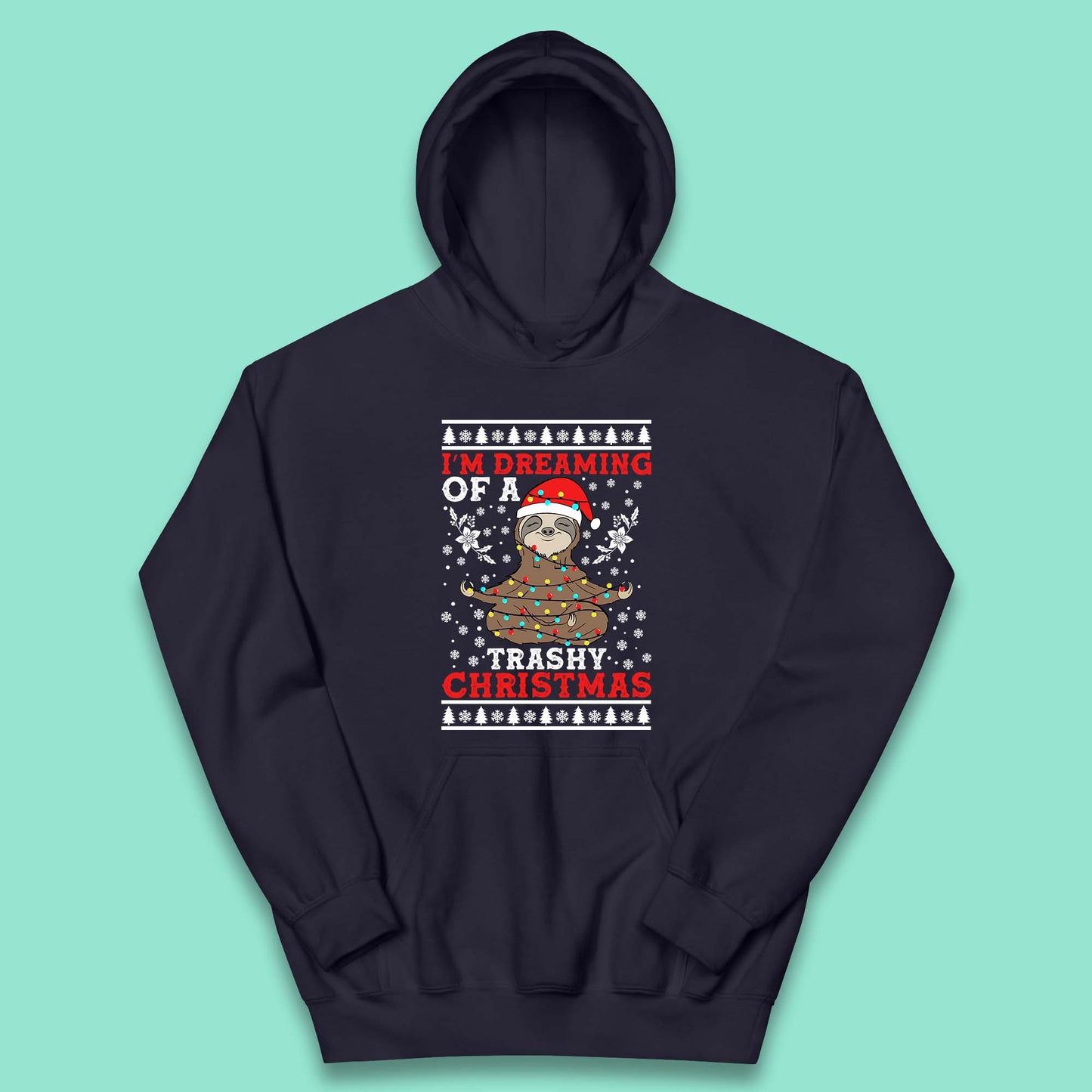 sloth christmas hoodie