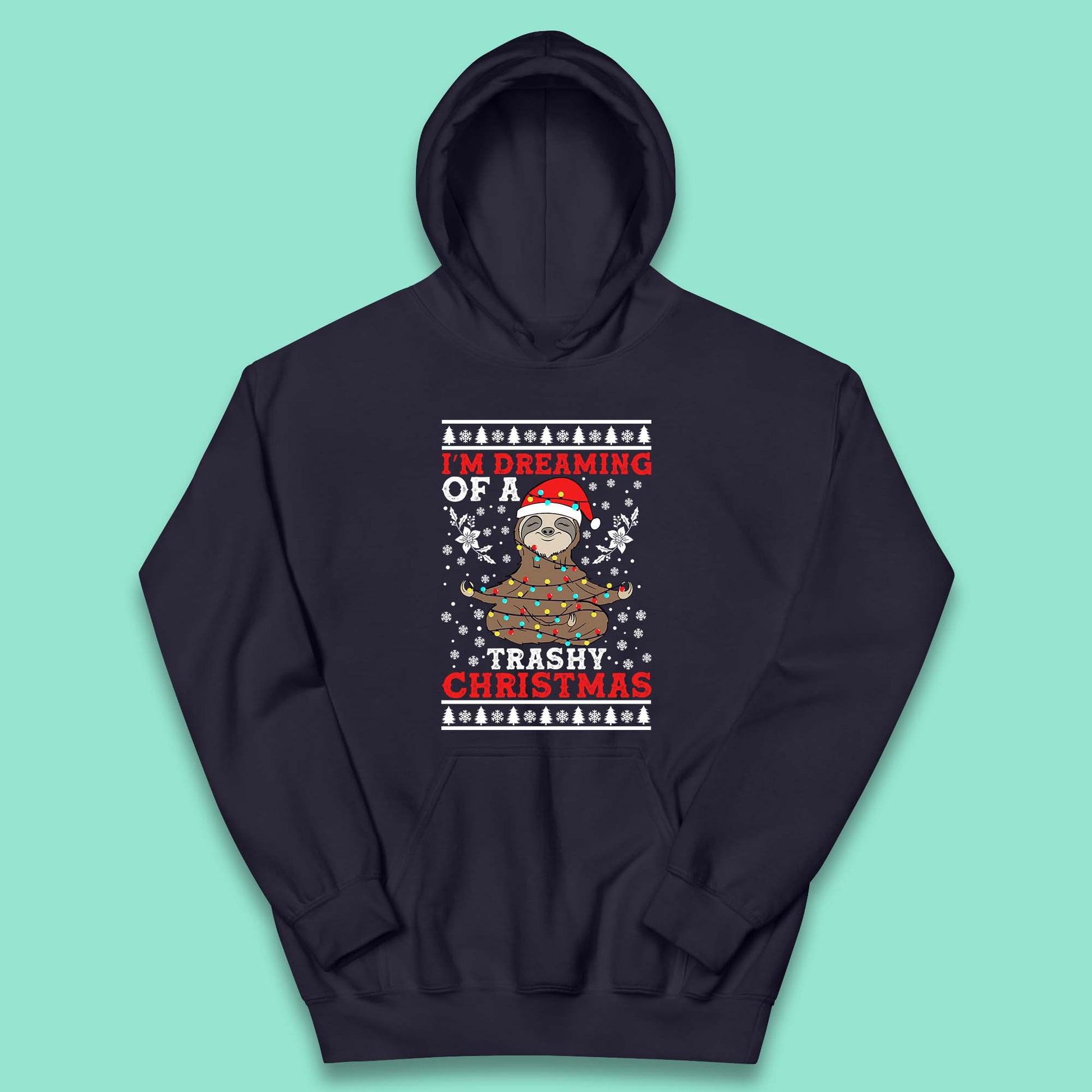 sloth christmas hoodie