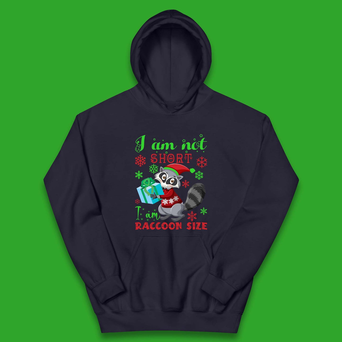Raccoon Christmas Kids Hoodie