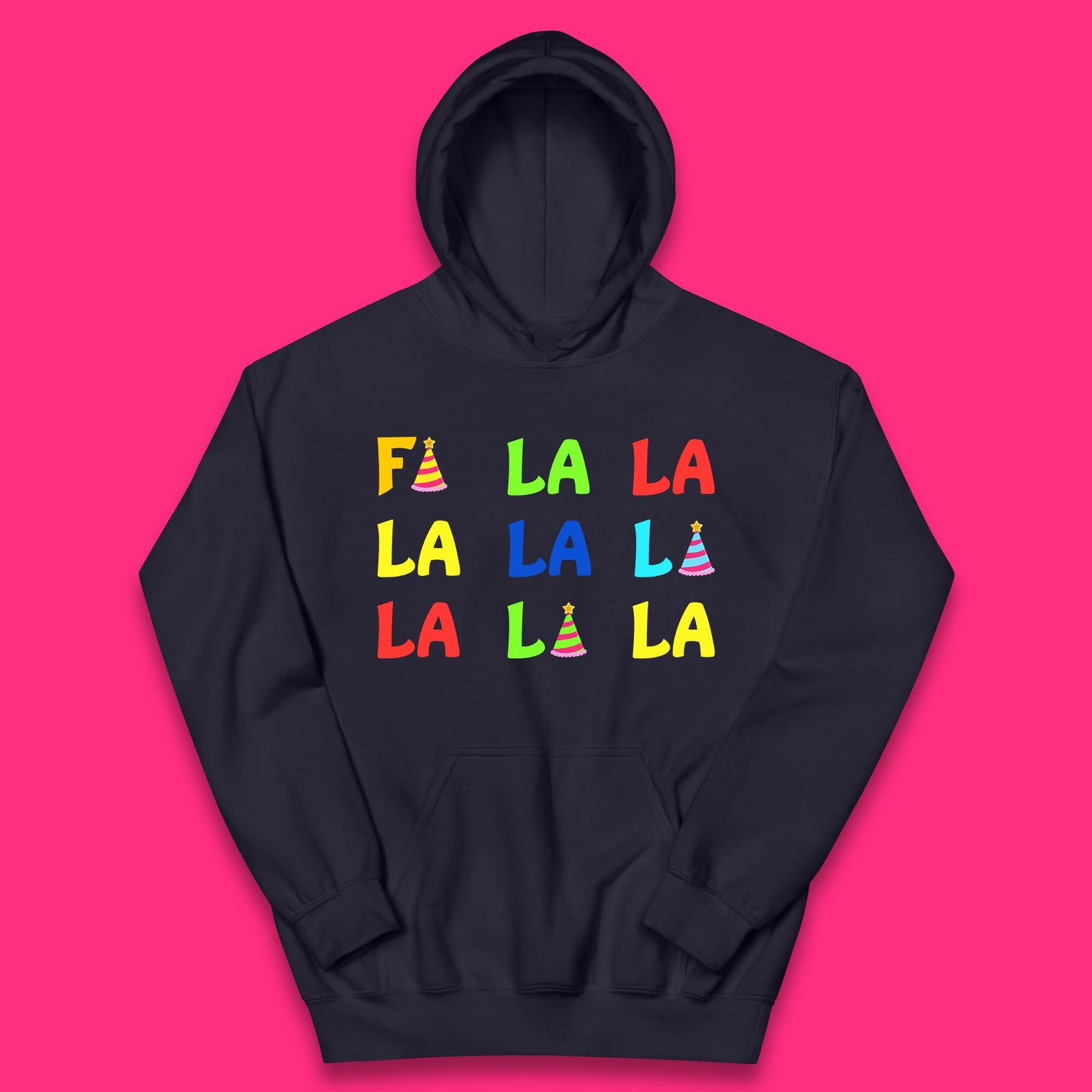 fa la la la christmas song kids hoodie