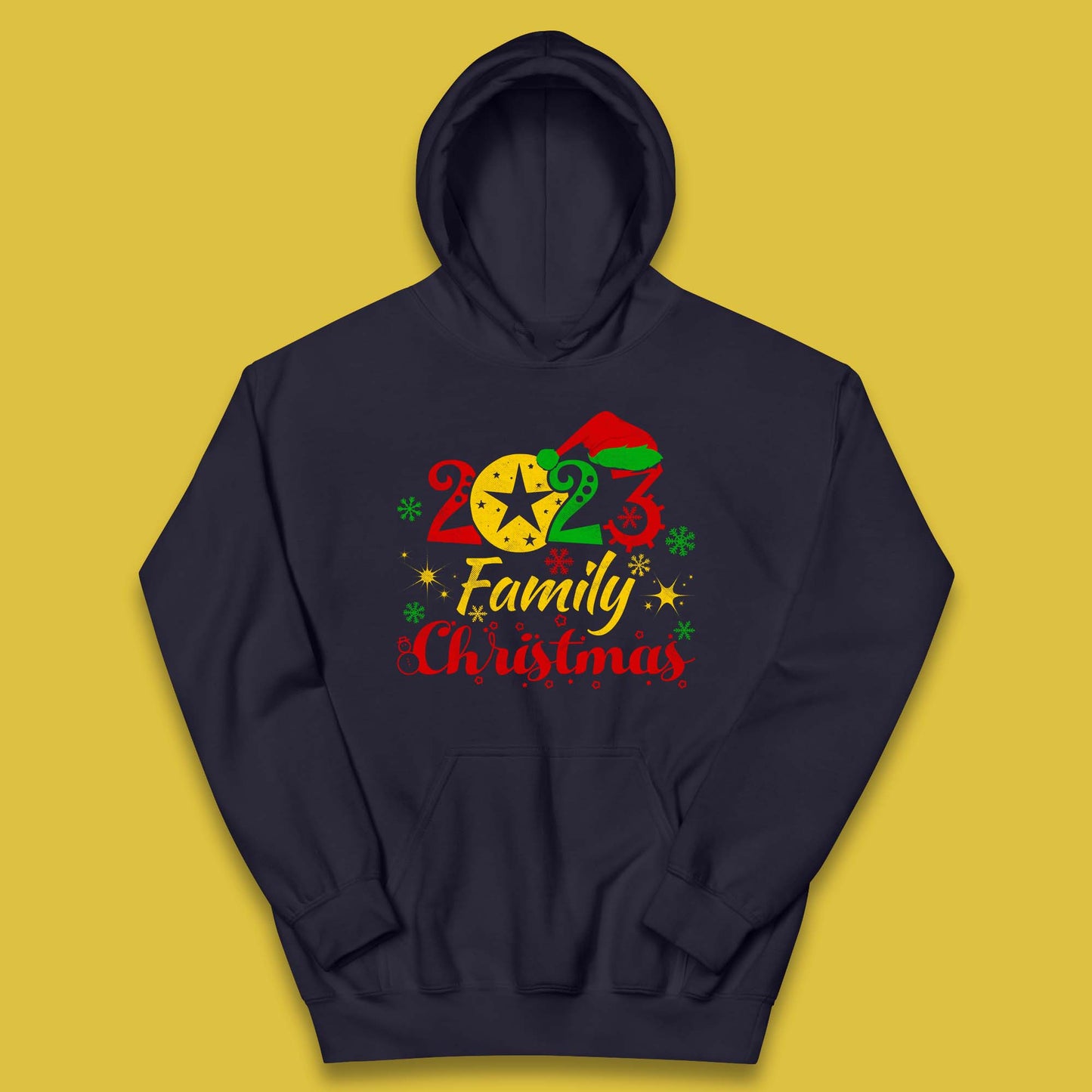 Family Christmas 2023 Christmas Matching Family Costume Xmas Kids Hoodie