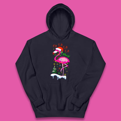 flamingo christmas hoodie
