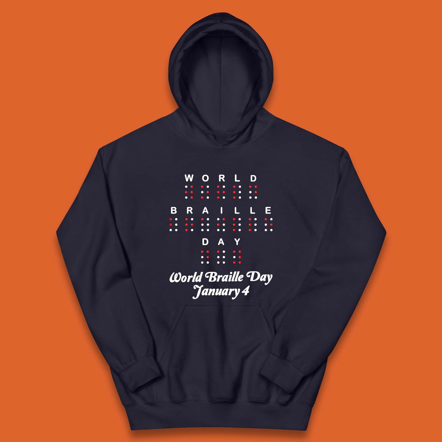 World Braille Day Kids Hoodie