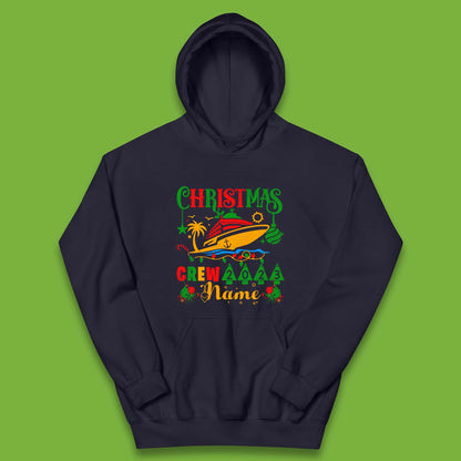 Personalised Cruise Crew Christmas Kids Hoodie