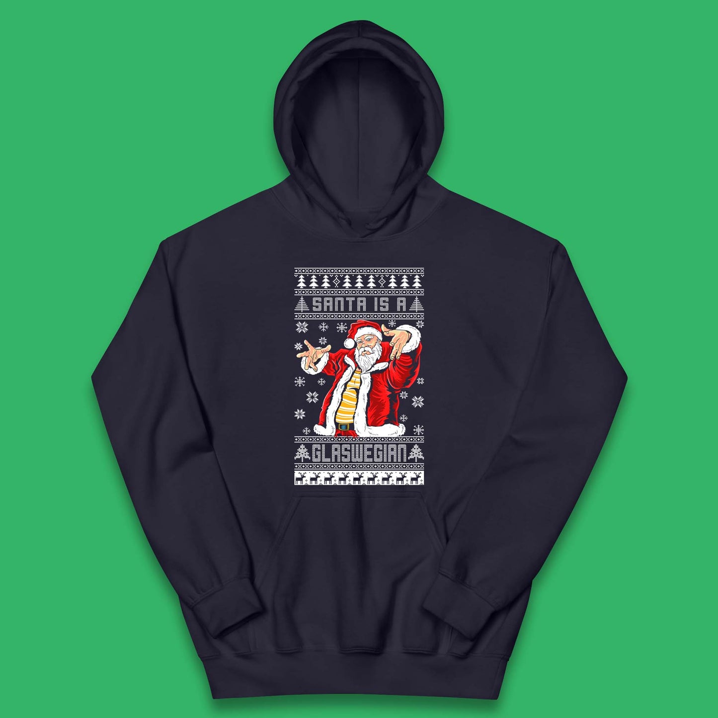 Santa Is A Scouse Christmas Kids Hoodie