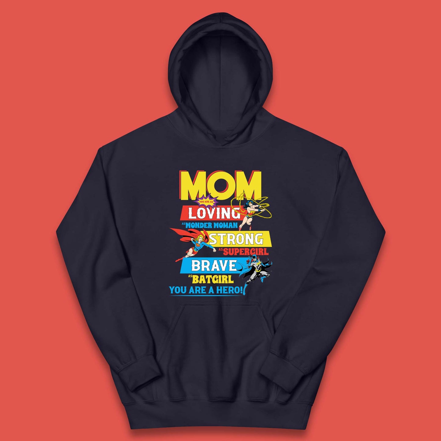 Mom You are Hero Kids Hoodie