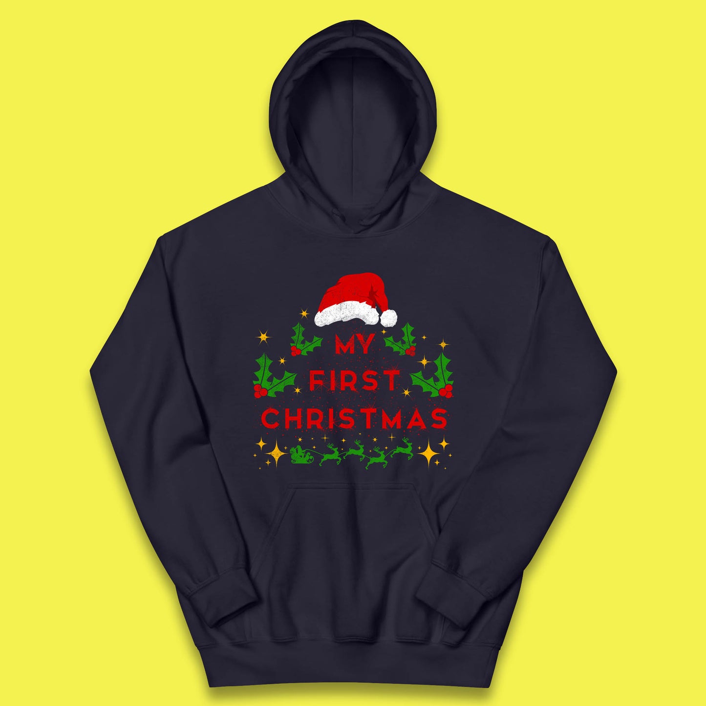 my first christmas winter hoodie