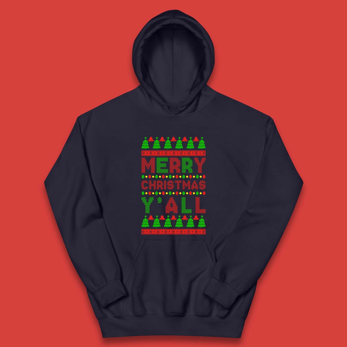 Merry Christmas Y'All Kids Hoodie