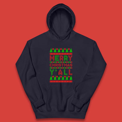 Merry Christmas Y'All Kids Hoodie