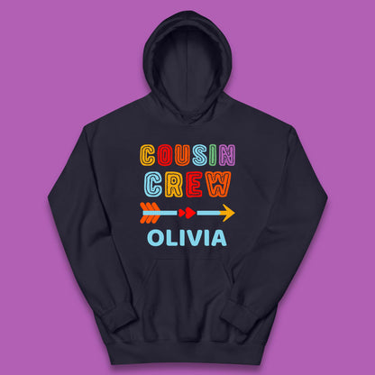 Personalised Cousin Crew Your Name New To The Crazy Cousins Crew Kids Hoodie