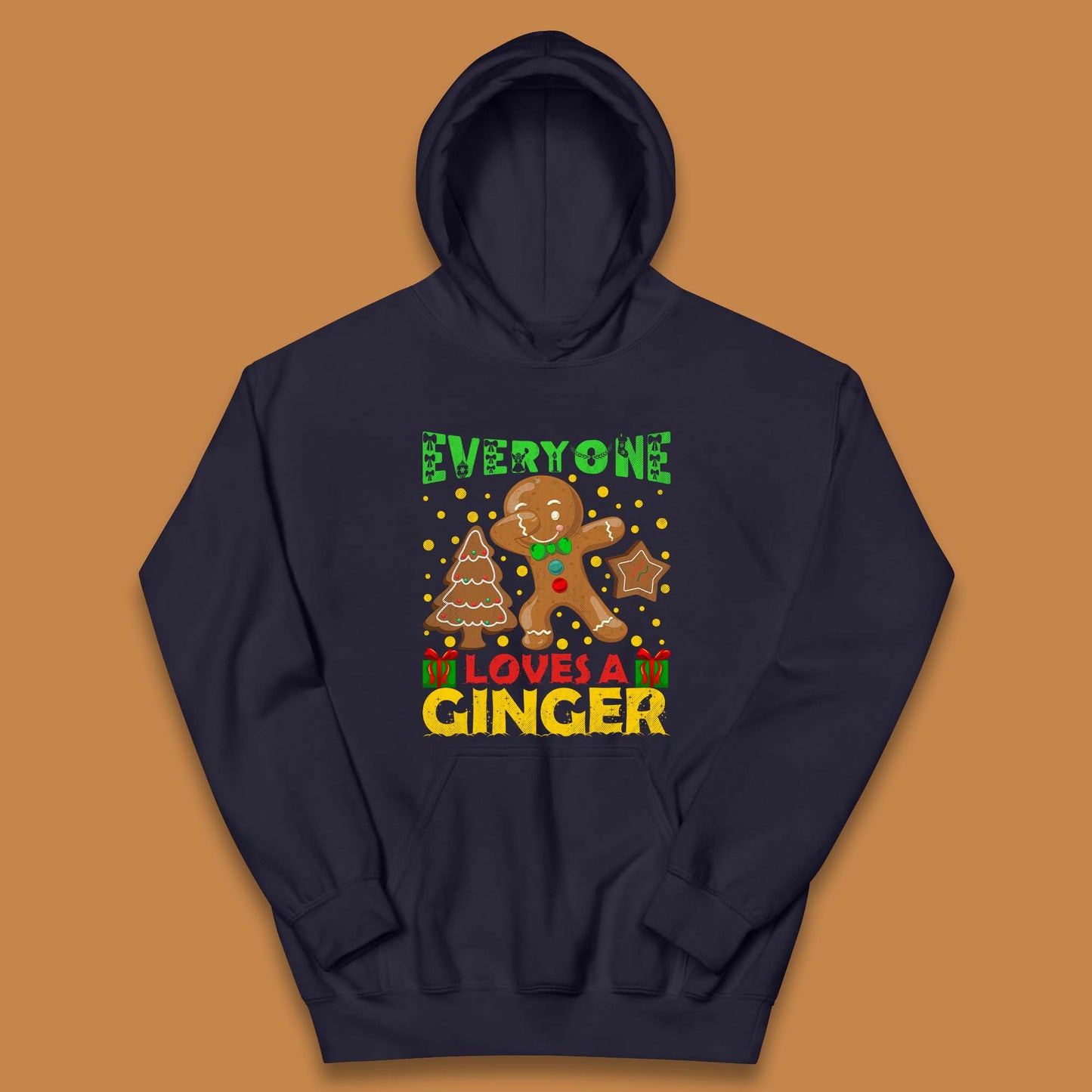 Dabbing Gingerbread Christmas Kids Hoodie