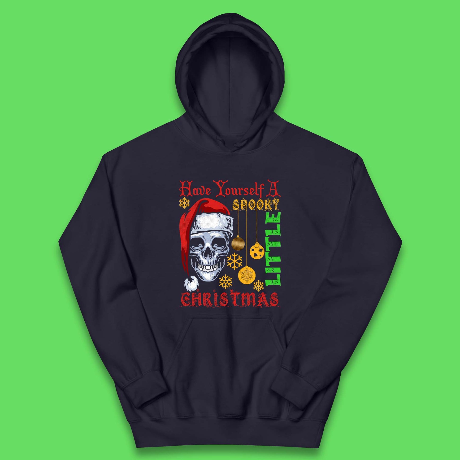 christmas skull hoodie