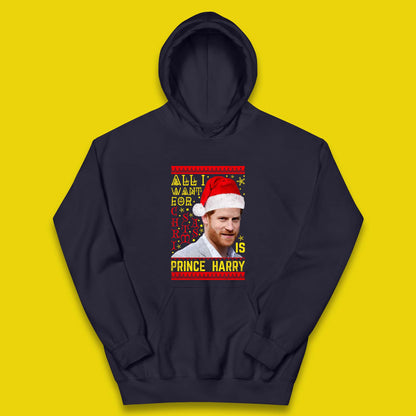 Prince Harry Christmas Kids Hoodie